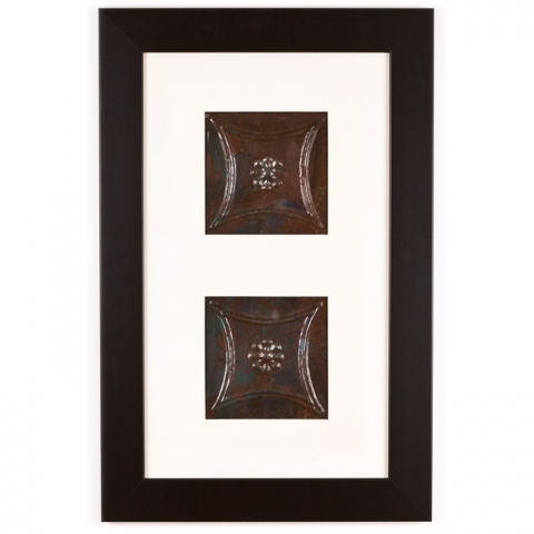 2 Panel Small Rectangle with Classic Black Frame