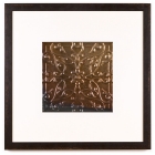1 Panel Large Square with Distressed Black Frame
