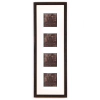 4 Panel Large Rectangle with Distressed Black Frame